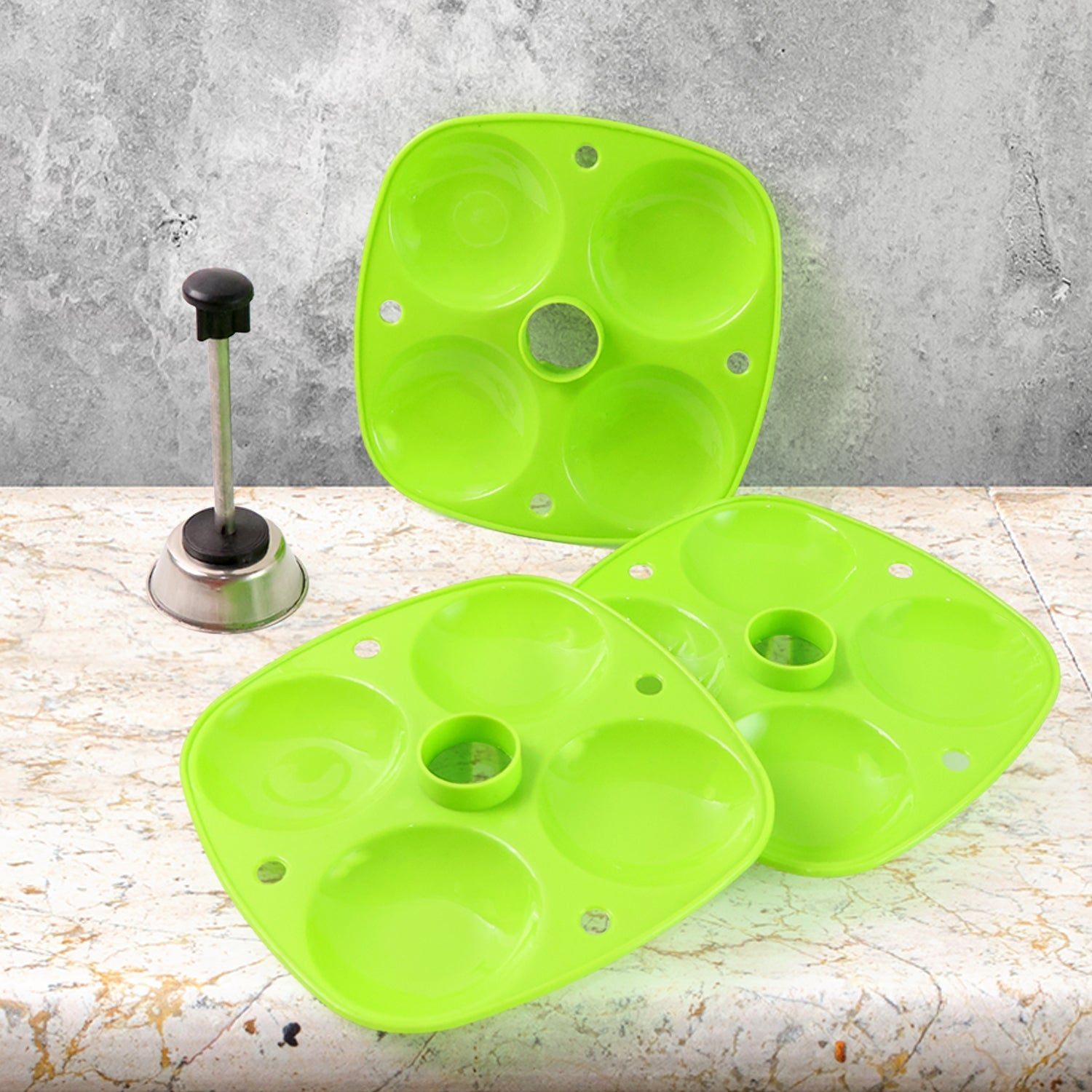 3 Layer Idli Stand for Holding and Serving Idlis (Household Kitchen Use) 3 Layer Idli Stand for Holding and Serving Idlis (Household Kitchen Use)